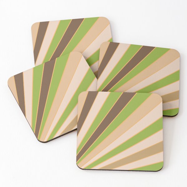Item preview, Abstract, diagonal stripes, spring colors, green designed and sold by Svitac.