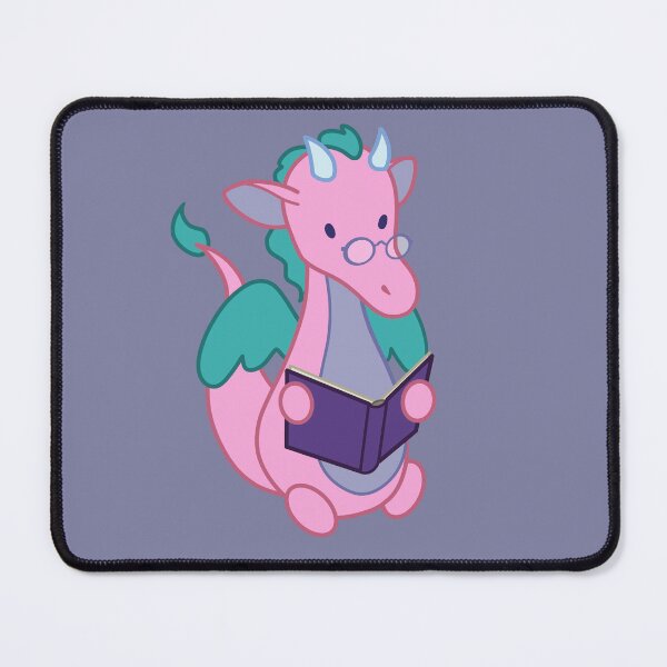 Item preview, Pink reading dragon designed and sold by SoapSuds7.