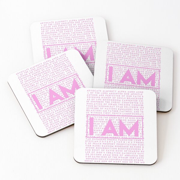 Item preview, I AM (pink) designed and sold by WideIsTheGate.
