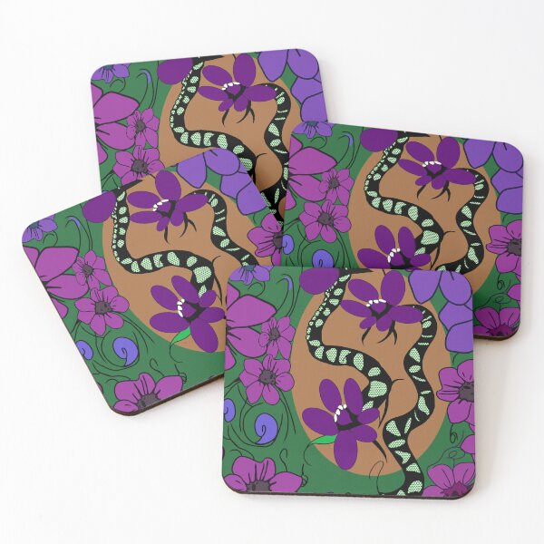 Item preview, A Harmonious Dance of Snakes and Blossoms designed and sold by RatjrArt.