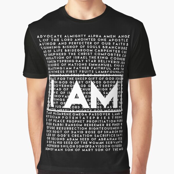 Item preview, I AM (white) designed and sold by WideIsTheGate.