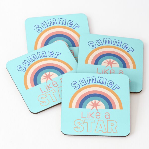 Item preview, Rainbow Starfish Summer Pink Vintage Beach Life designed and sold by Renata Illustrata.