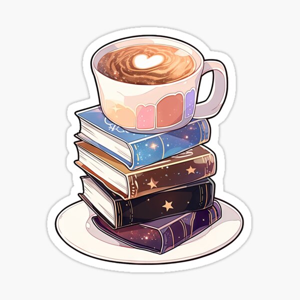 Item preview, Magical Books and Coffee designed and sold by UptownSouth.