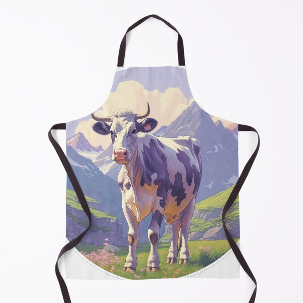Item preview, Purple cow stands in a meadow  designed and sold by abmkf.