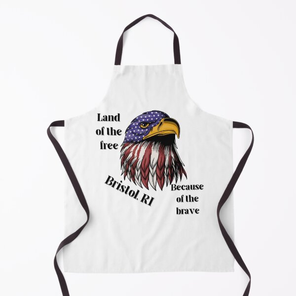 Item preview, Land of the Free Because of The Brave Bristol, RI designed and sold by DigitalLuckyCat.