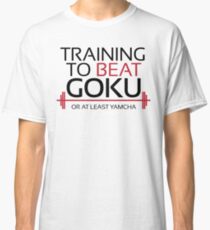 Training to beat Goku - Yamcha - Black Letters Classic T-Shirt