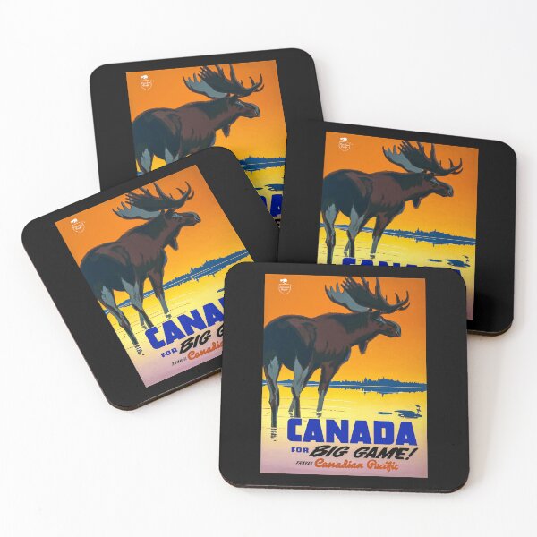 Item preview, Vintage Travel Poster Canada Moose designed and sold by heartsake.
