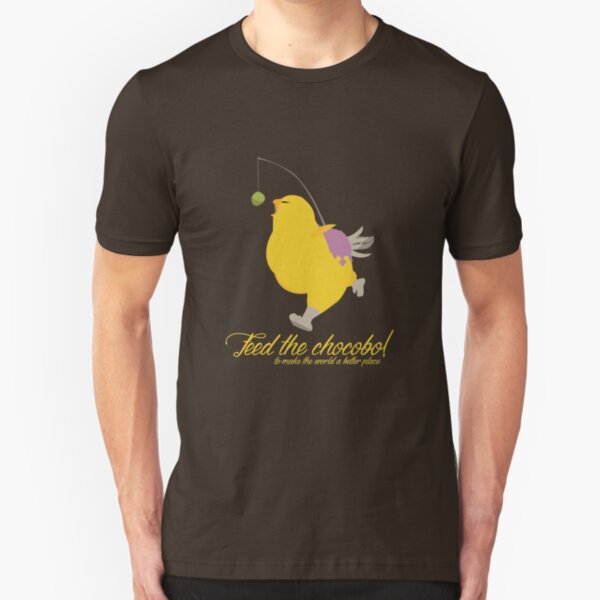Feed the chocobo! Slim Fit T-Shirt
