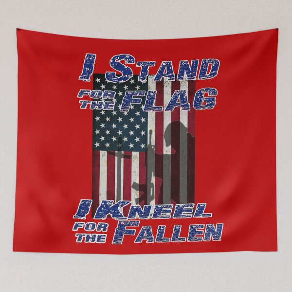 Item preview, I Stand for the Flag, I Kneel for the Fallen designed and sold by Buckwhite.