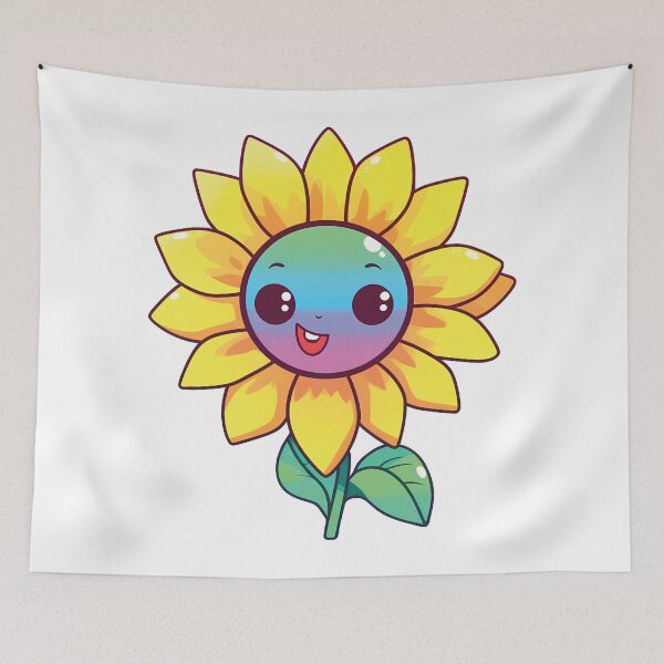 Item preview, Whimsical Kawaii Sunflower | Playful Floral Fantasy designed and sold by PopPopGfx.