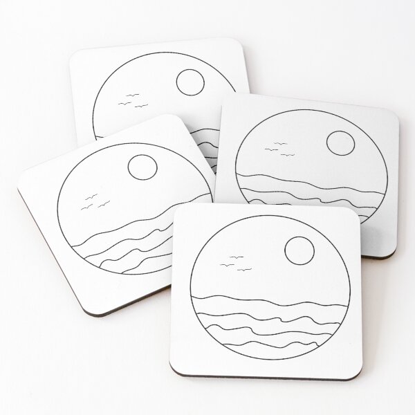 Item preview, Minimalist waves line drawing designed and sold by kcameron369.
