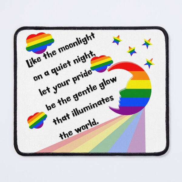 Item preview, Moonlit Prism: The Gentle Moon Glow of Pride designed and sold by FreeMindCrea.
