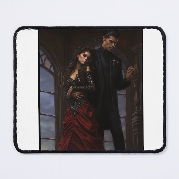 Item preview, Enchanting Vampire Lovers - Dark Romance Art Print designed and sold by bigchez.