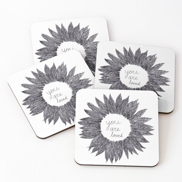 Item preview, You are loved black & white designed and sold by FoxLounge.