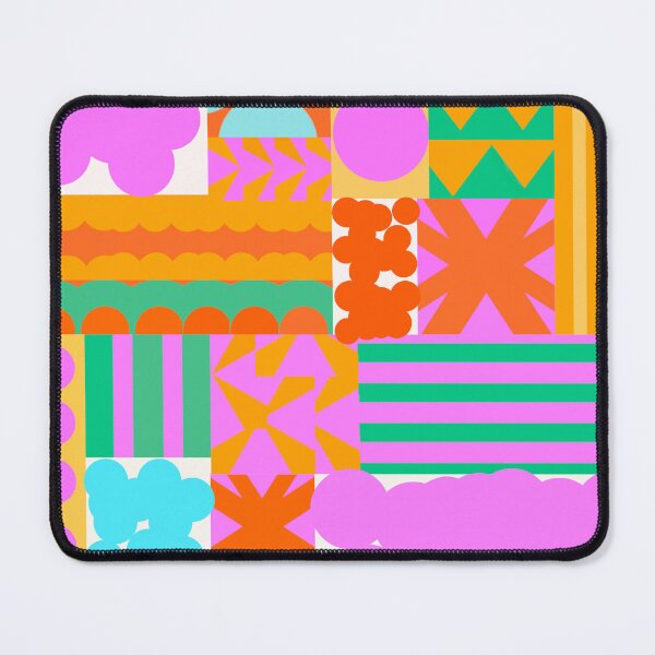 Item preview, Eye-Searing Abstract Geometric Tiles designed and sold by springstdesign.