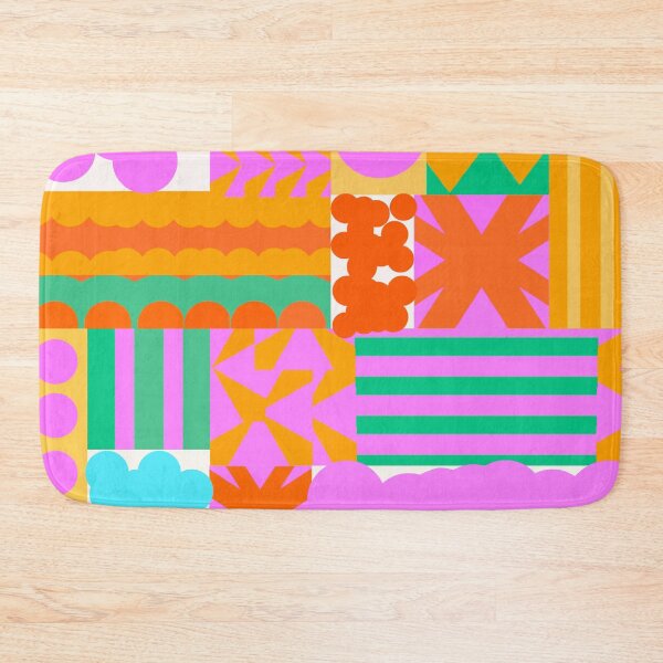 Item preview, Eye-Searing Abstract Geometric Tiles designed and sold by springstdesign.