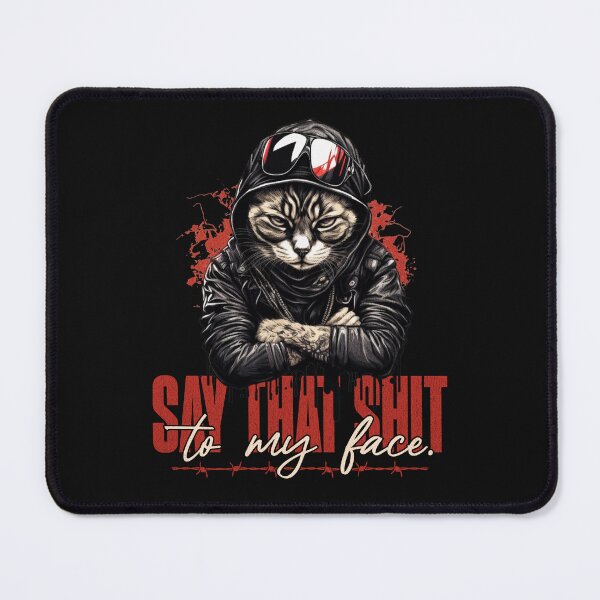 Item preview, Cool Cat with Leather Jacket, Biker Gang Cat, Mean Cat designed and sold by TNOYC.