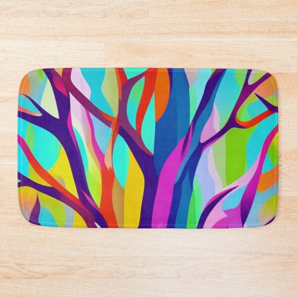 Item preview, Abstract Bright Colorful Forest designed and sold by calibrit.