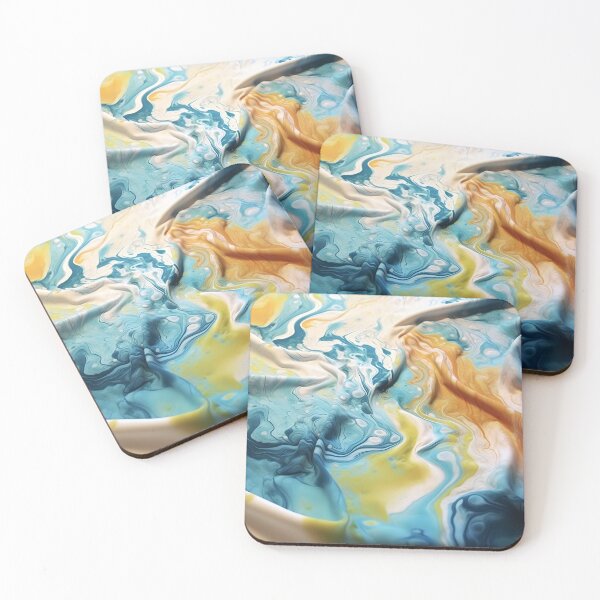Item preview, Hand Dyed I: Marbled Fabric with Abstract Patterns and Vibrant Colors designed and sold by InsaneLEDP.
