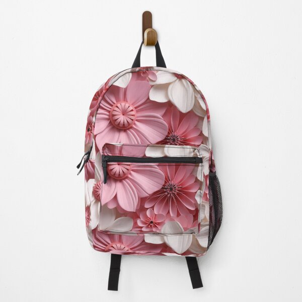Item preview, "Three-Dimensional Harmony: Pink and White Flowers in the Garden of Imagination" designed and sold by SBD-Shop.