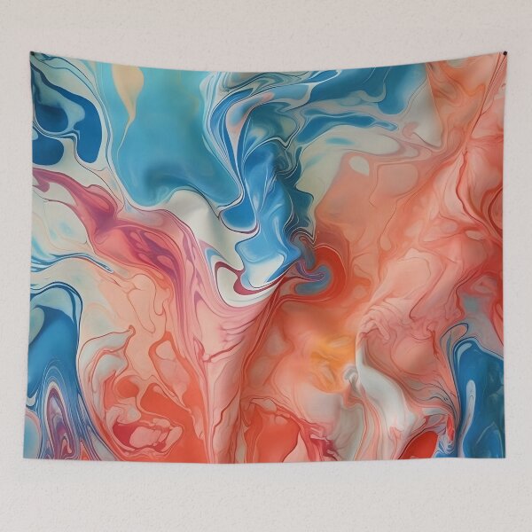 Item preview, Hand Dyed II: Marbled Fabric with Abstract Patterns and Vibrant Colors designed and sold by InsaneLEDP.
