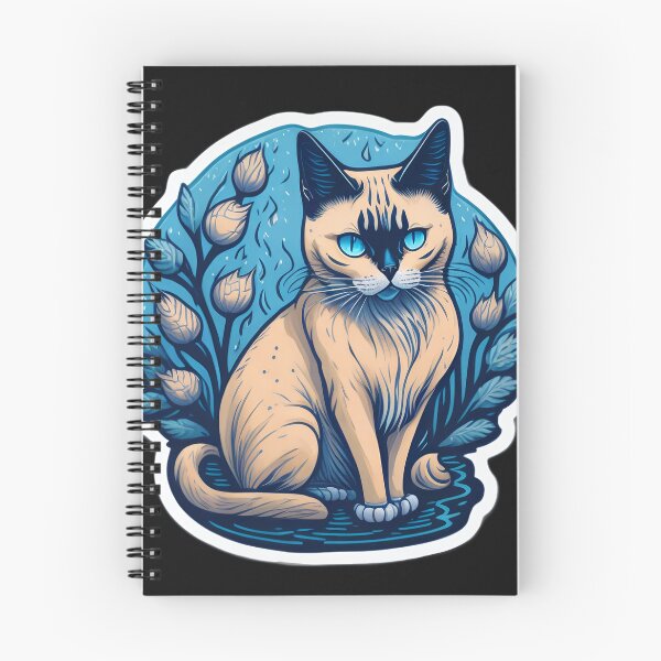Item preview, Siamese Cat (Sticker and Print Out) designed and sold by Sir Elgin Ortiz.