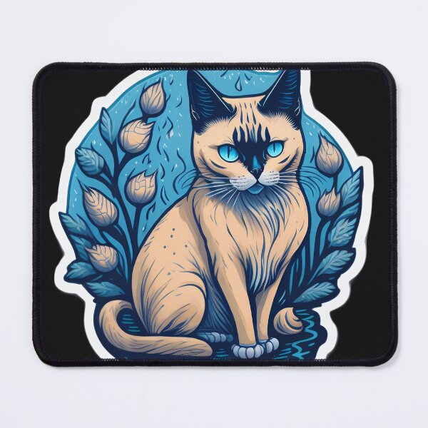 Item preview, Siamese Cat (Sticker and Print Out) designed and sold by Sir Elgin Ortiz.