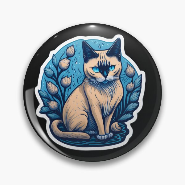Item preview, Siamese Cat (Sticker and Print Out) designed and sold by Sir Elgin Ortiz.