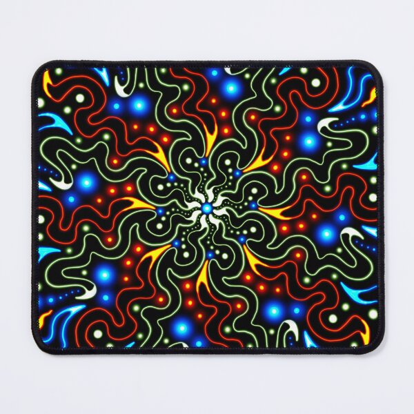 Item preview, Squiggly colored trippy pattern designed and sold by brycestaton.