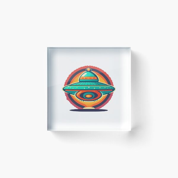 Item preview, Ufo spaceship retro abduction designed and sold by spyduckz.