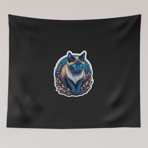 Item preview, Siamese Cat (Sticker and Print Out) designed and sold by Sir Elgin Ortiz.