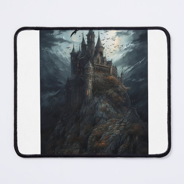 Item preview, Mystic Castle under the Moonlight - Gothic Art Print designed and sold by bigchez.