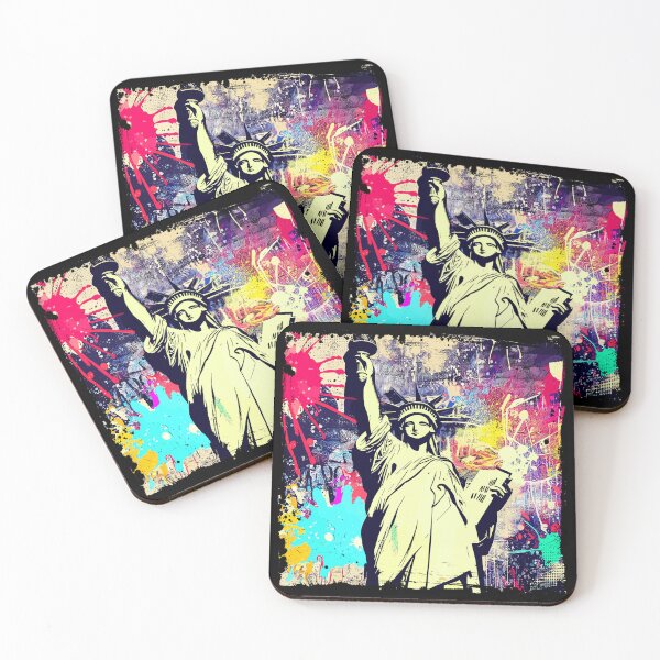 Item preview, Statue of Liberty Graffiti Vintage Pop Art designed and sold by donpakundo19.