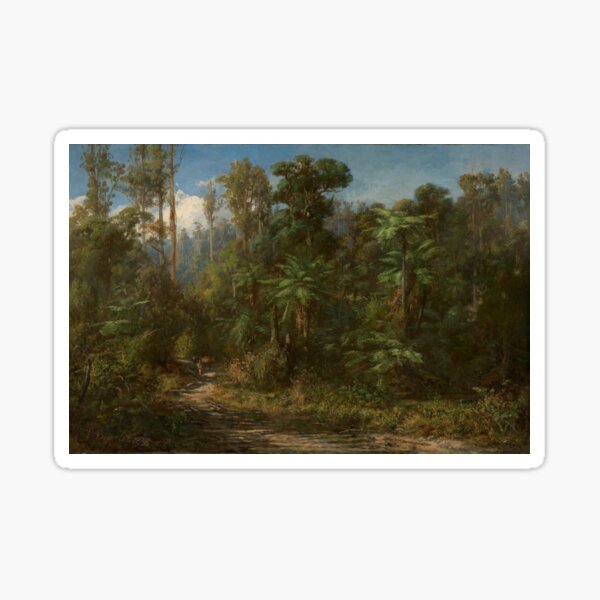 Near Fernshaw by Louis Buvelot Sticker