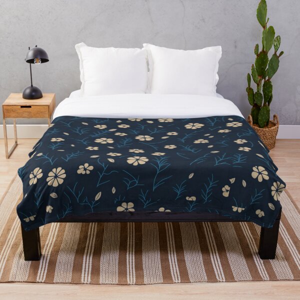 Item preview, Night White Flower Pattern designed and sold by kn-clothing.