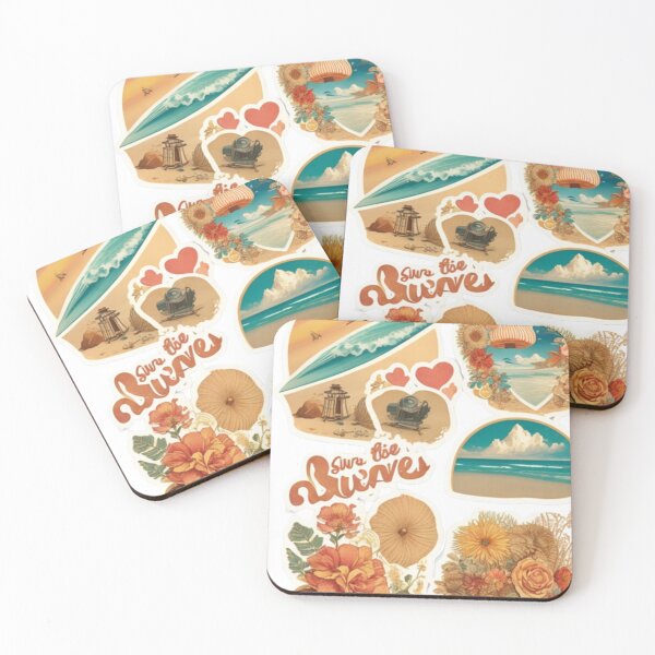 Item preview, Visit Arrakis - Vintage Distressed Surf - Dune - Sci Fi Throw Pillow Flower hearts sticker set sheet Sticker designed and sold by VividVista.