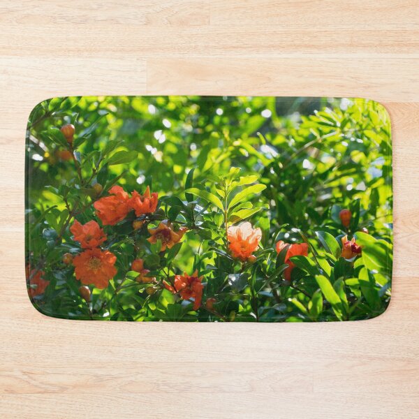 Item preview, Verdant Tree Crown with Sunlit Pomegranate Blooms designed and sold by Georgia Mizuleva.