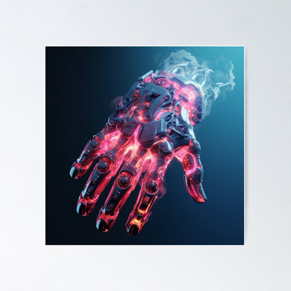 Artikelvorschau, latest artwork on cybernetic steel chrome plated neon concrete entworfen und verkauft von Davidnh8.