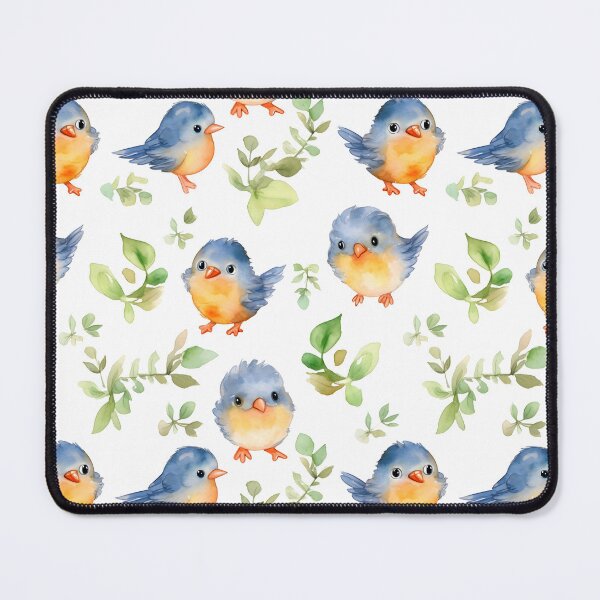 Item preview, Charming Bird: A Watercolor Seamless Pattern designed and sold by EnchantedPixel3.