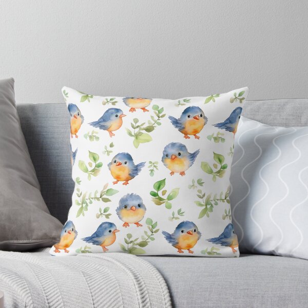Item preview, Charming Bird: A Watercolor Seamless Pattern designed and sold by EnchantedPixel3.