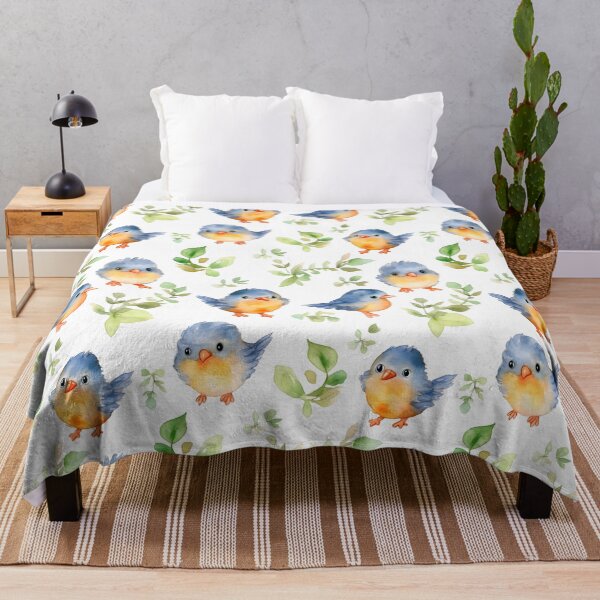 Item preview, Charming Bird: A Watercolor Seamless Pattern designed and sold by EnchantedPixel3.