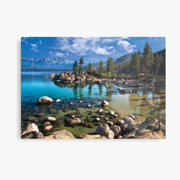 Sand harbor Morning - Lake Tahoe Metal Print