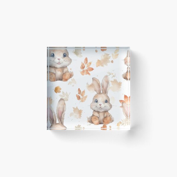 Item preview, Enchanting Bunny: A Cute Watercolor Seamless Pattern designed and sold by EnchantedPixel3.