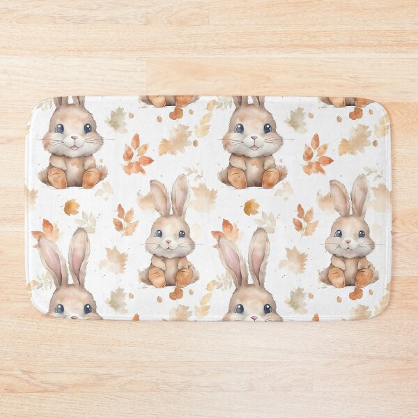 Item preview, Enchanting Bunny: A Cute Watercolor Seamless Pattern designed and sold by EnchantedPixel3.