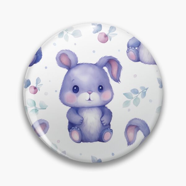 Item preview, Enchanting Bunny: A Cute Watercolor Seamless Pattern designed and sold by EnchantedPixel3.