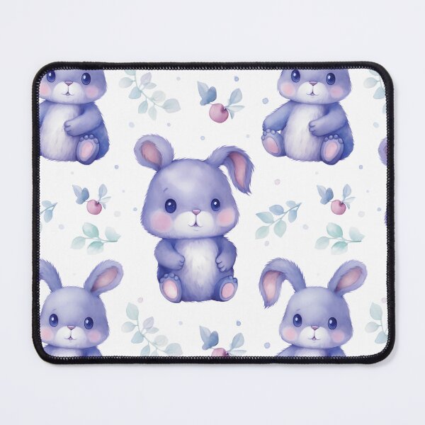 Item preview, Enchanting Bunny: A Cute Watercolor Seamless Pattern designed and sold by EnchantedPixel3.