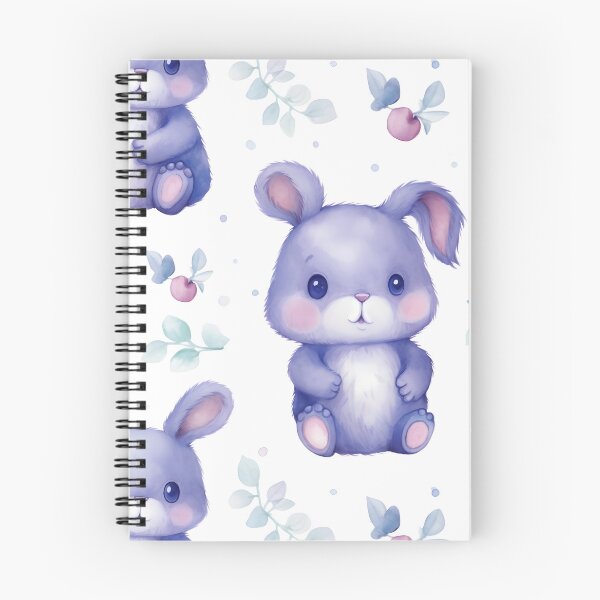 Item preview, Enchanting Bunny: A Cute Watercolor Seamless Pattern designed and sold by EnchantedPixel3.