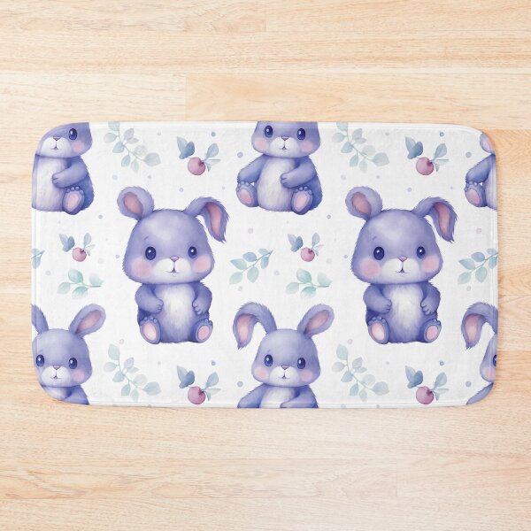 Item preview, Enchanting Bunny: A Cute Watercolor Seamless Pattern designed and sold by EnchantedPixel3.