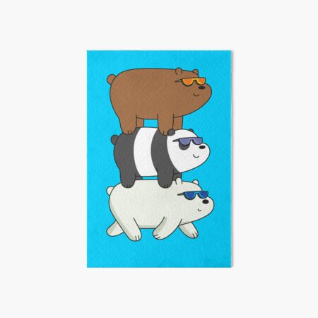 We Bare Bears Art Board Print for Sale by plushism