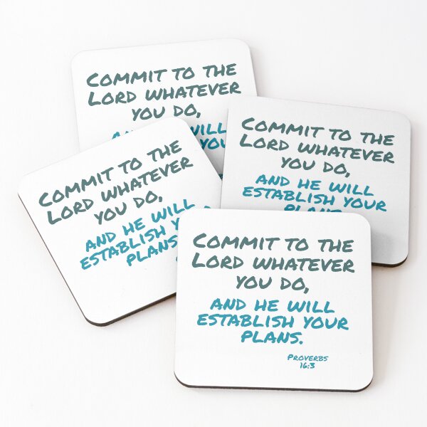 Item preview, Commit your work to the Lord designed and sold by Miles-and-Daisy.
